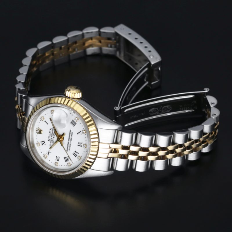 1987 Rolex Ladies Two Tone Datejust 26 ref. 79173 Factory Diamond Dial, Box+Booklets - Image 14