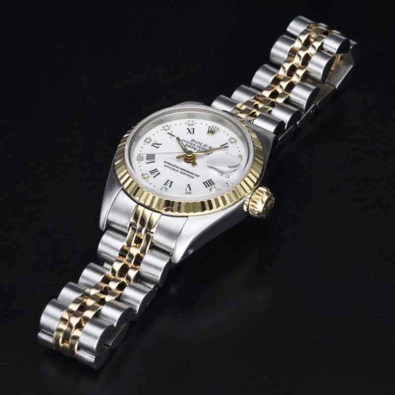 1987 Rolex Ladies Two Tone Datejust 26 ref. 79173 Factory Diamond Dial, Box+Booklets - Image 12