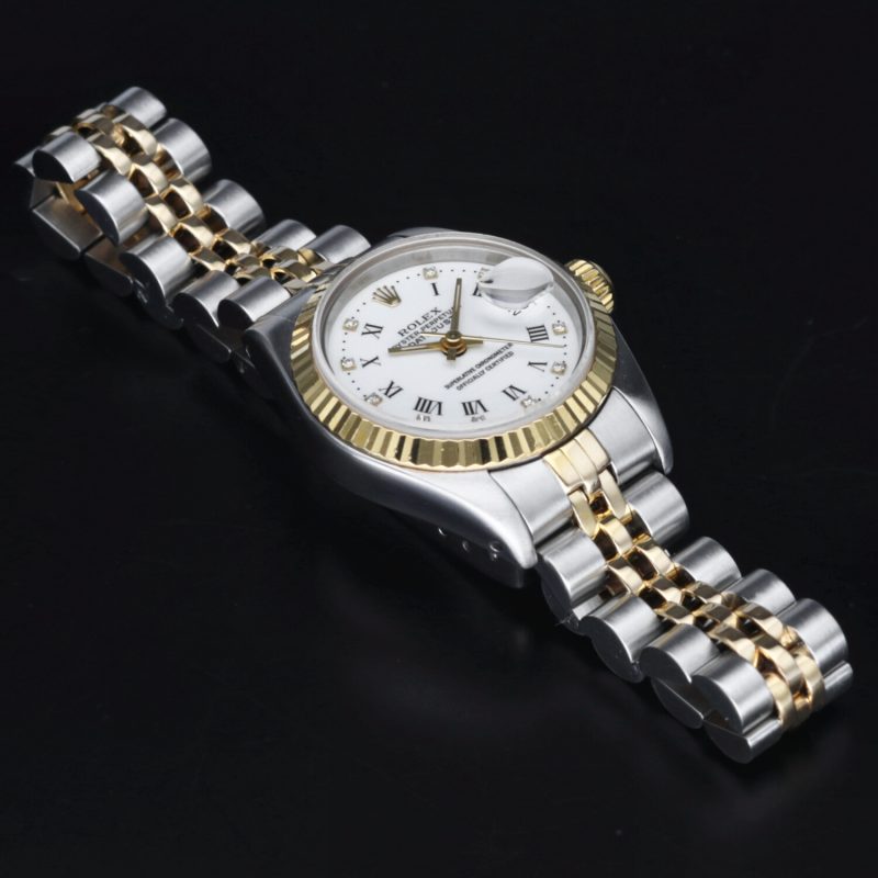 1987 Rolex Ladies Two Tone Datejust 26 ref. 79173 Factory Diamond Dial, Box+Booklets - Image 11