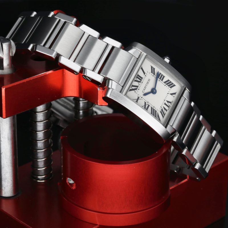 2014 Cartier ref. W51008Q3 / 2384 Ladies Quartz Tank Française 20 x 25 mm. Box+Booklets+Papers - Image 5