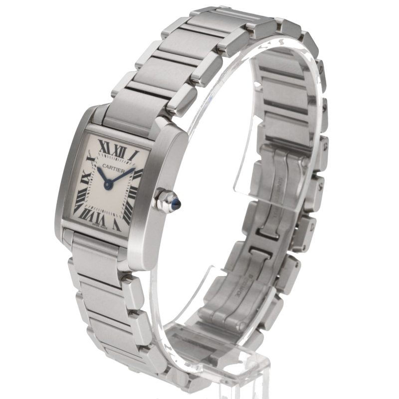 2014 Cartier ref. W51008Q3 / 2384 Ladies Quartz Tank Française 20 x 25 mm. Box+Booklets+Papers - Image 2