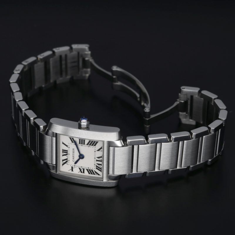 2014 Cartier ref. W51008Q3 / 2384 Ladies Quartz Tank Française 20 x 25 mm. Box+Booklets+Papers - Image 14