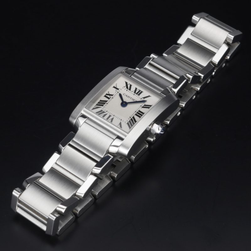 2014 Cartier ref. W51008Q3 / 2384 Ladies Quartz Tank Française 20 x 25 mm. Box+Booklets+Papers - Image 12