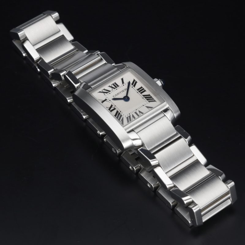 2014 Cartier ref. W51008Q3 / 2384 Ladies Quartz Tank Française 20 x 25 mm. Box+Booklets+Papers - Image 11