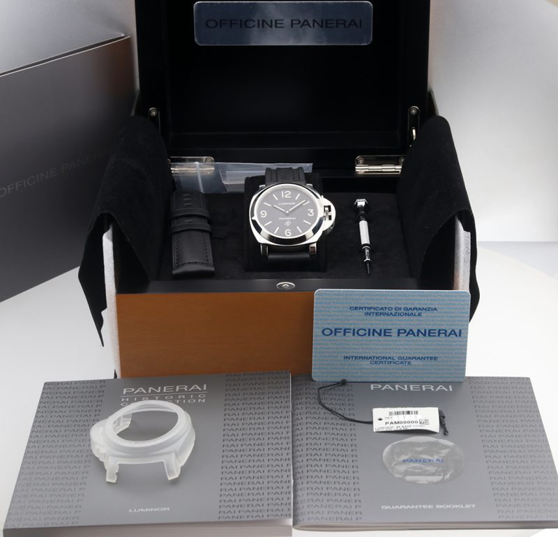 2011 Panerai PAM00000 Luminor Base Logo Carica Manuale 44mm.  Scatola, Libretti, Garanzia - immagine 16