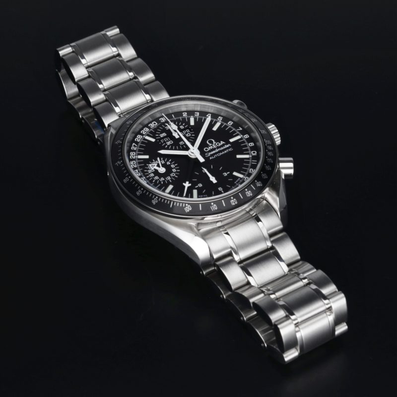 2001 Nuovo NOS Omega ref. 35205000 Speedmaster Day-Date Mk40, Scatola & Garanzia Originale - immagine 11