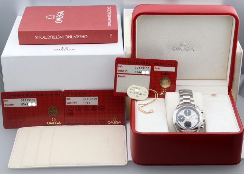 ca. 2012 Omega 32113100 Speedmaster Date Automatic 40 mm Panda Dial, Box+Booklet+Cards+Omega Serviced - Image 16