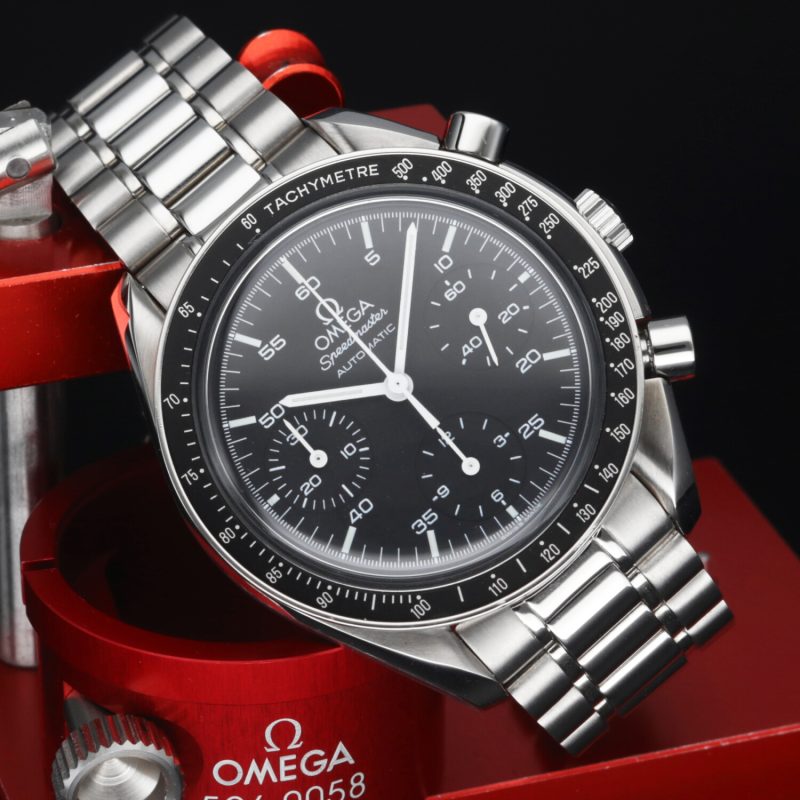 2000 Omega ref. 35105000 Speedmaster Automatico Reduced 39mm, Scatola+Libretti+Garanzia - immagine 4