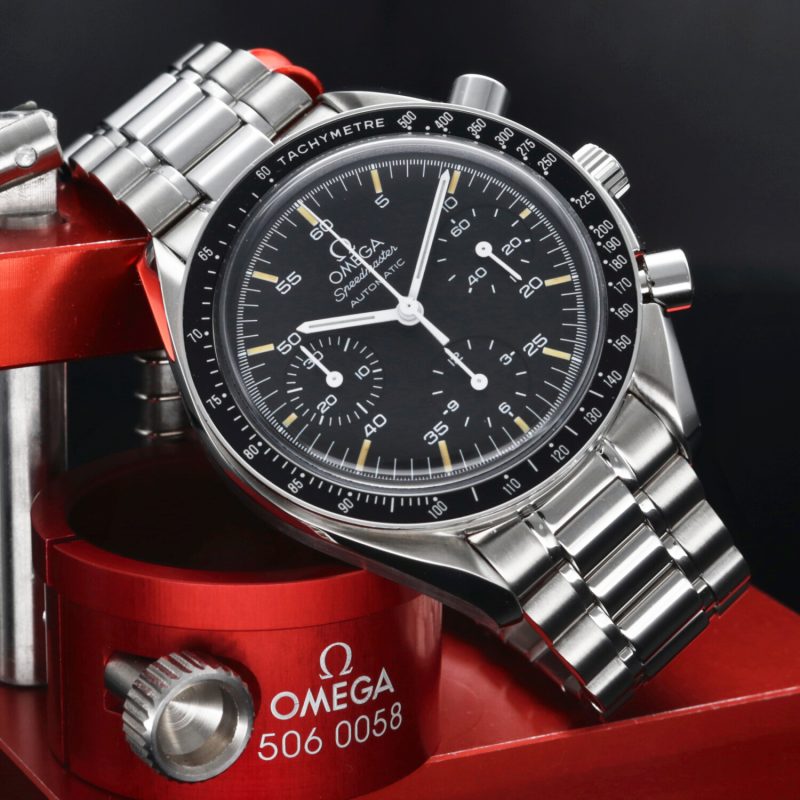 1995 Omega ref. 35105000 Speedmaster Automatic Reduced 39 mm, Box+Booklet+Papers+Omega Serviced - Image 4