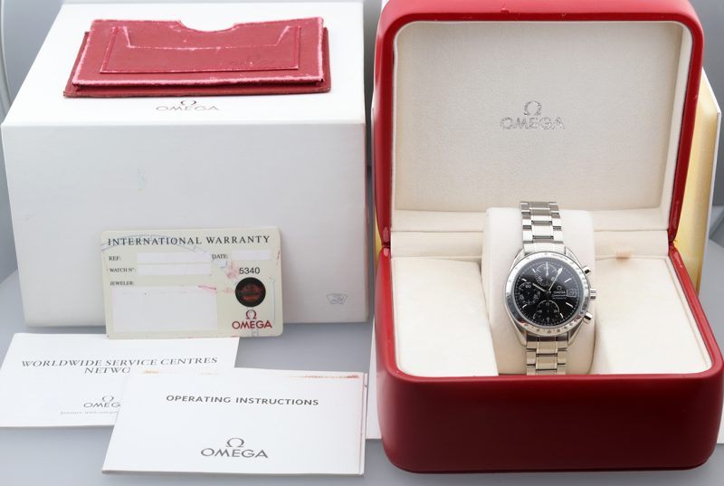 ca. 1999 Omega ref. 35135000 Speedmaster Date Automatic 39mm Box+Booklet+Papers - Image 16