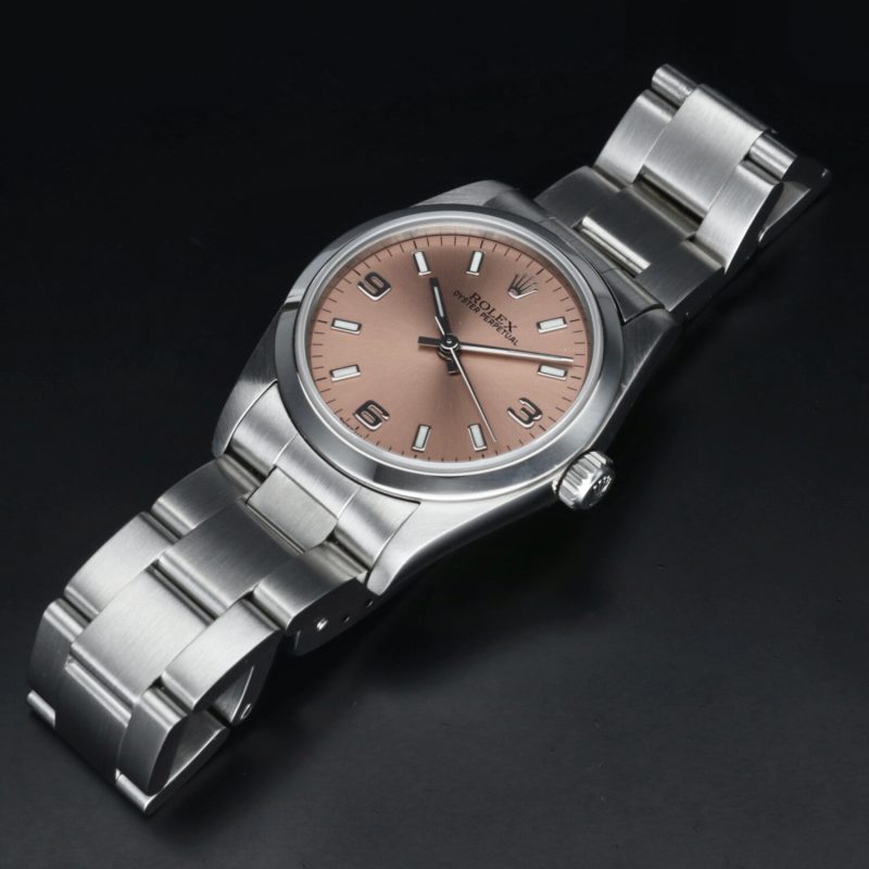 2006 Rolex ref. 77080 Oyster Perpetual Automatic 26mm Salmon/Pink Dial, Box & Booklet - Image 12