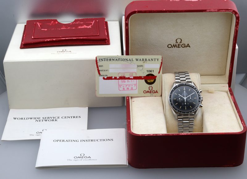 1996 Omega ref. 35905000 Speedmaster Professional Moonwatch Calibre 861, Box+Booklets+Card+Omega Serviced - Image 17