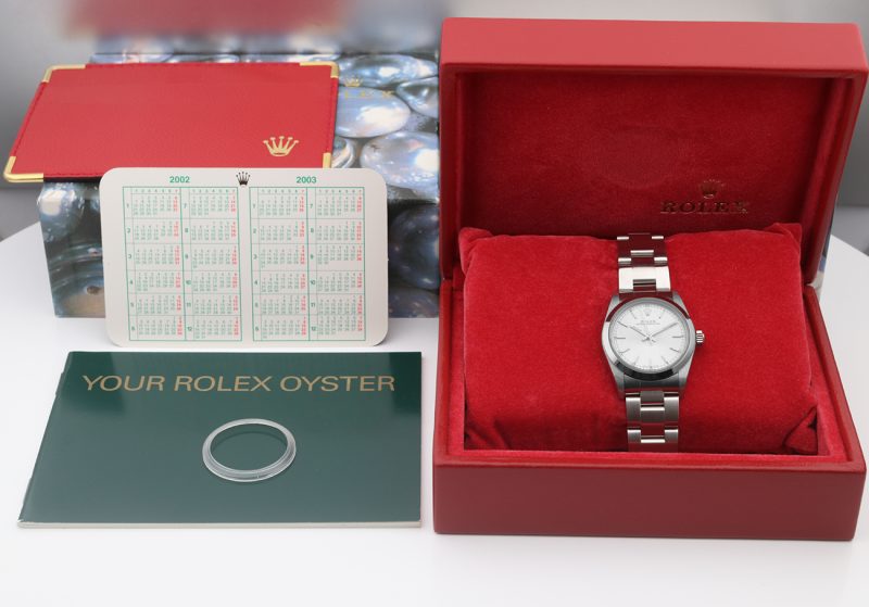 2001 Rolex ref. 77080 Oyster Perpetual Automatico 31 mm. Scatola & Libretti - immagine 17