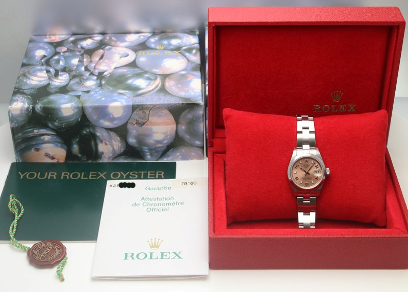 2003 Rolex 79160 Lady Oyster Perpetual Date Automatic 26 mm. Box, Booklet, Papers - Image 17