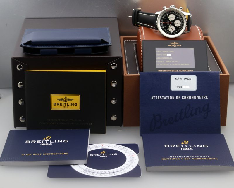 2018 Breitling AB0121211B1X1 Navitimer 1 B01 Chronograph Automatic 43 mm. Box, Booklets, COSC, Card - Image 16