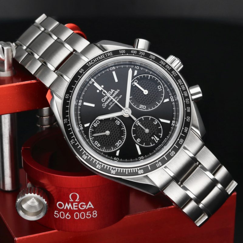 2019 Unpolished Omega 32630405001001 Speedmaster Racing Co-Axial Chronograph 40mm, Box and Cards - Image 5