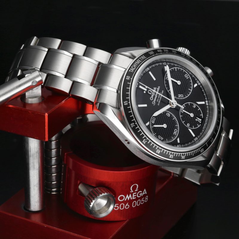 2019 Unpolished Omega 32630405001001 Speedmaster Racing Co-Axial Chronograph 40mm, Box and Cards - Image 6