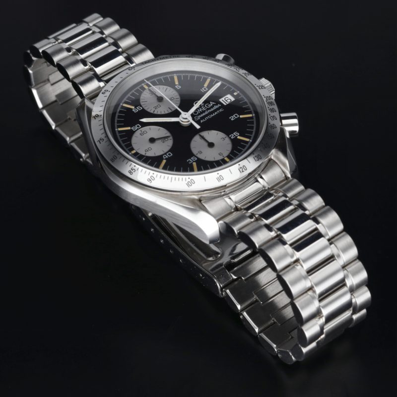 ca. 1995 Omega 35115000 Speedmaster Date 39mm Reverse Panda Dial. Box, Booklet, Card, Omega Serviced - Image 11