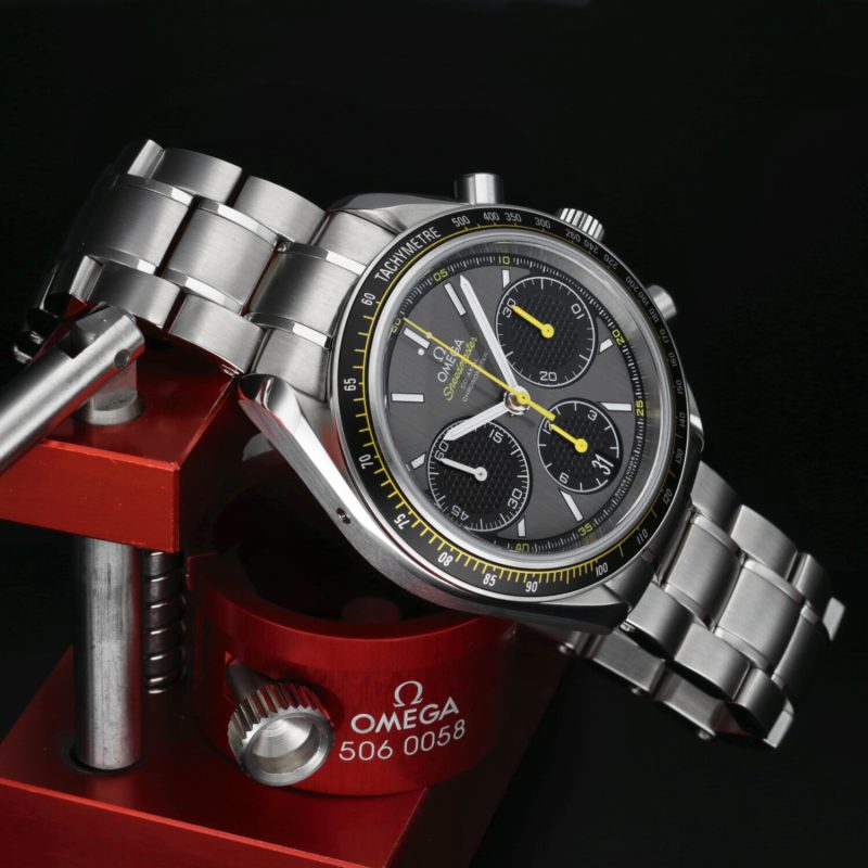 ca. 2020 Unpolished Omega 32630405006001 Speedmaster Racing Co-Axial Chronograph 40 mm, Box+Booklet+Cards - Image 6