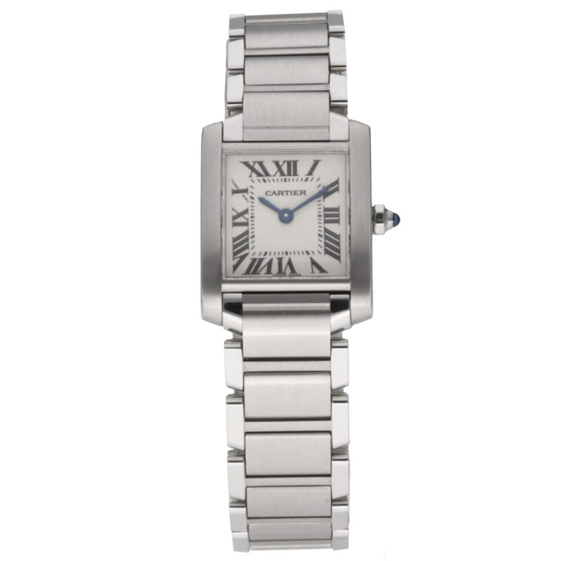 1999 Cartier ref. W51008Q3 / 2384 Ladies Quartz Tank Française 20 x 25 mm. Full-set - Image 3