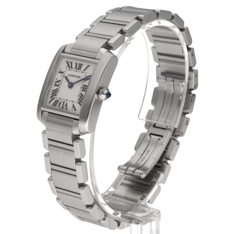 1999 Cartier ref. W51008Q3 / 2384 Ladies Quartz Tank Française 20 x 25 mm. Full-set - Image 2