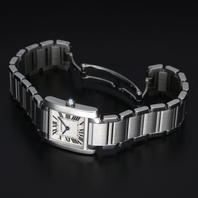 1999 Cartier ref. W51008Q3 / 2384 Ladies Quartz Tank Française 20 x 25 mm. Full-set - Image 16