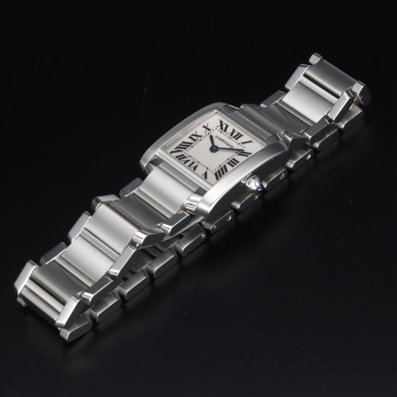 1999 Cartier ref. W51008Q3 / 2384 Ladies Quartz Tank Française 20 x 25 mm. Full-set - Image 14