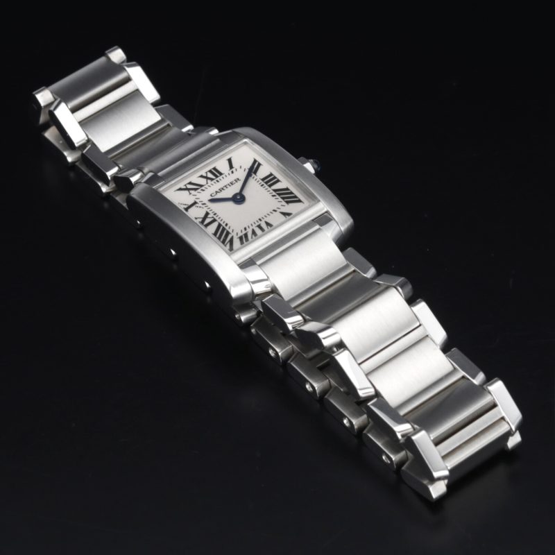 1999 Cartier ref. W51008Q3 / 2384 Ladies Quartz Tank Française 20 x 25 mm. Full-set - Image 13