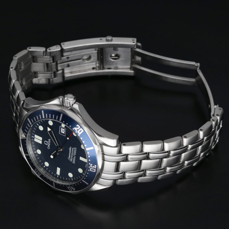 2001 ca. Omega ref. 25418000 Bond Seamaster 300M Quarzo 41 mm. con Garanzia Originale - immagine 16