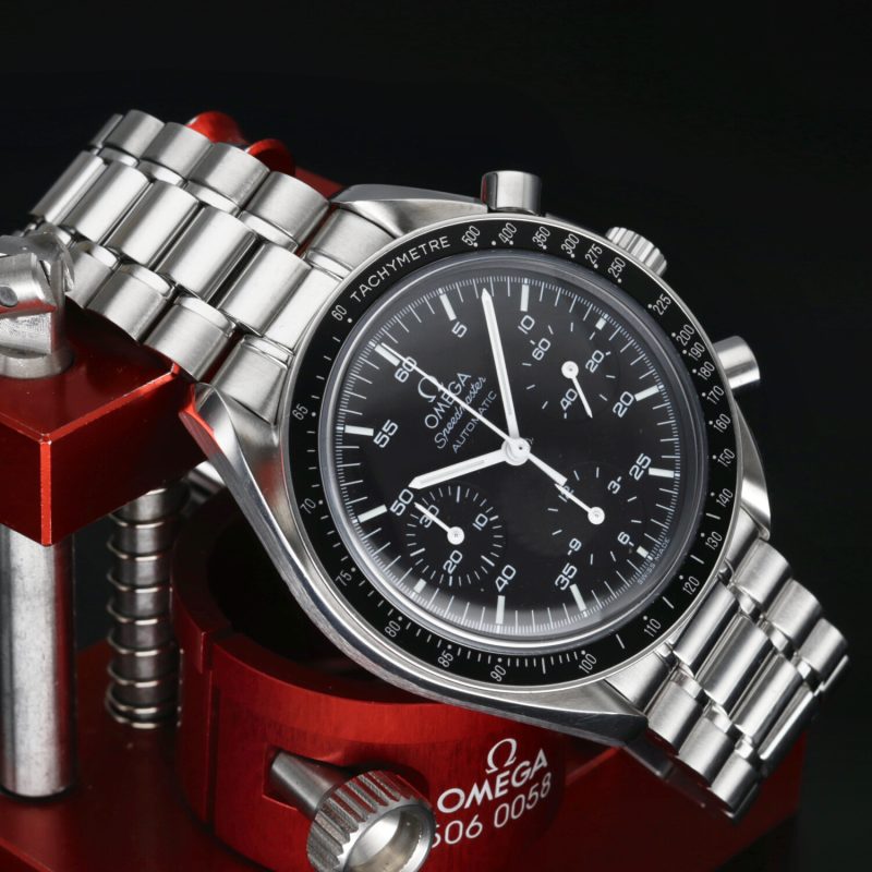 2001 ca. Omega ref. 35105000 Speedmaster Automatico Reduced 39 mm. Scatola+Libretto+Garanzia+Revisione Omega - immagine 6