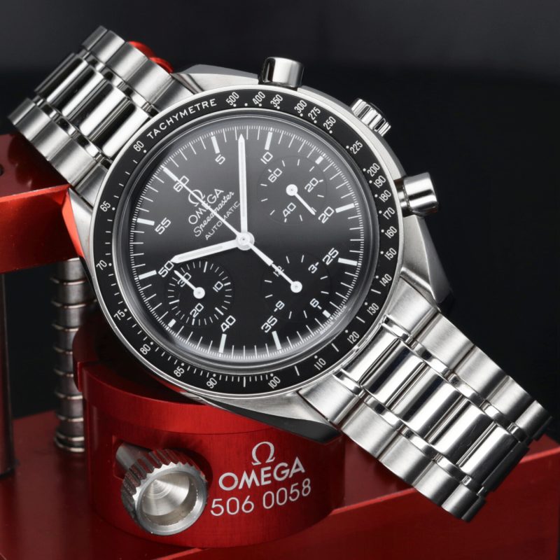 ca. 2010 Omega ref. 35105000 Speedmaster Automatic Reduced 39 mm. Box+Booklet+Cards+Omega Serviced - Image 5