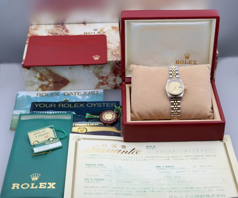 1987 Rolex Lady Datejust ref. 69173 Automatico Oro e Acciaio 26mm. Full-set, Revisionato! - immagine 17