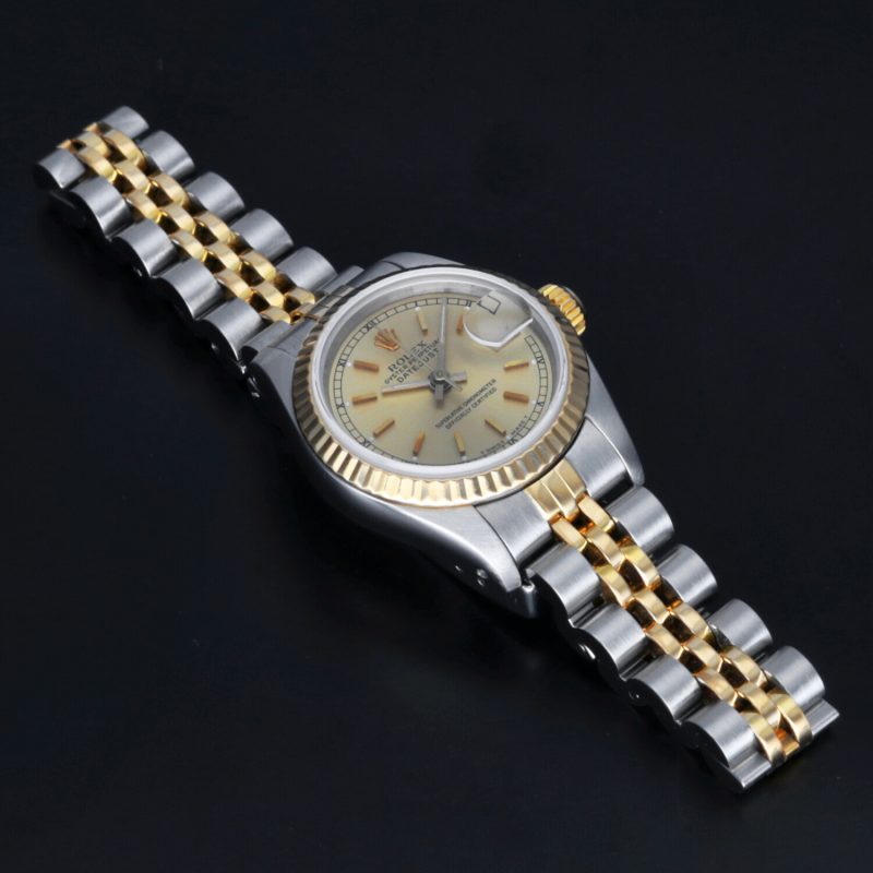 1987 Rolex Lady Datejust ref. 69173 Automatico Oro e Acciaio 26mm. Full-set, Revisionato! - immagine 13