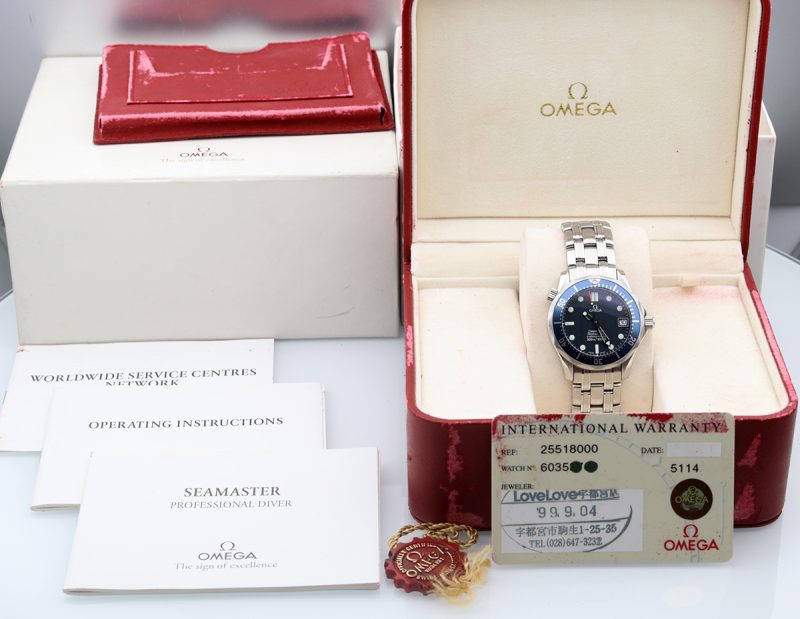 2000 ca. Omega ref. 25518000 Bond Seamaster 300M Automatcio 36 mm. Scatola e Garanzia - immagine 16