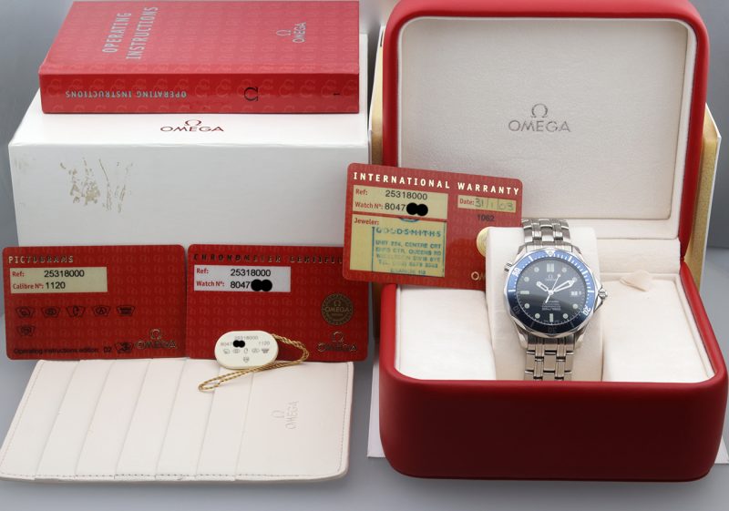 2003 Omega ref. 25318000 Bond Seamaster 300M Automatico 41 mm. Full-set, Revisionato Omega - immagine 17