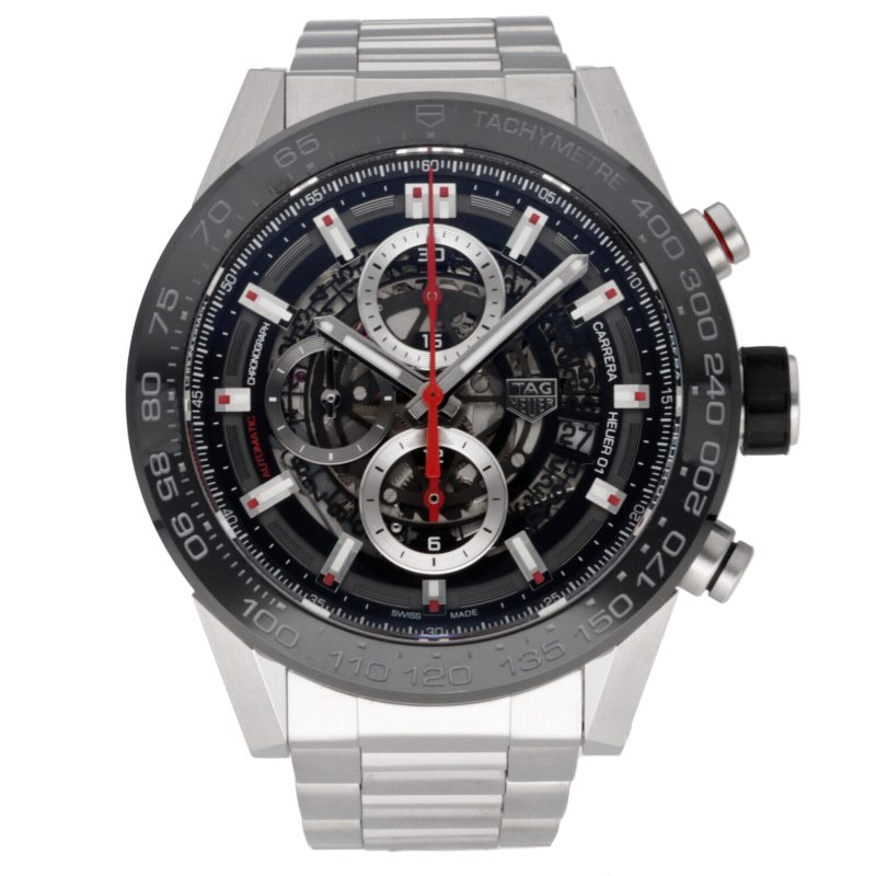 2017 TAG Heuer CAR2A1W.BA0703 Carrera Calibre Heuer 01 Automatico 45 mm. Full-set - immagine 3