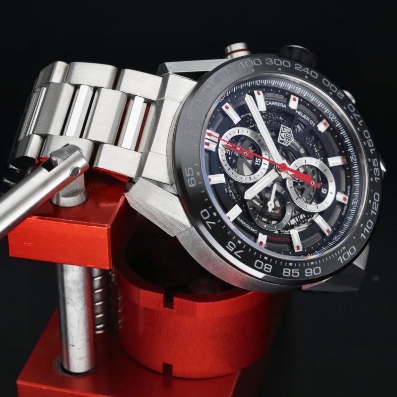 2017 TAG Heuer CAR2A1W.BA0703 Carrera Calibre Heuer 01 Automatico 45 mm. Full-set - immagine 6