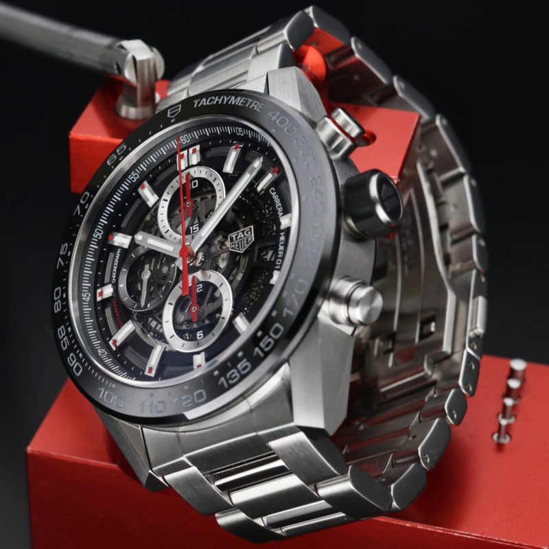 2017 TAG Heuer CAR2A1W.BA0703 Carrera Calibre Heuer 01 Automatico 45 mm. Full-set - immagine 7