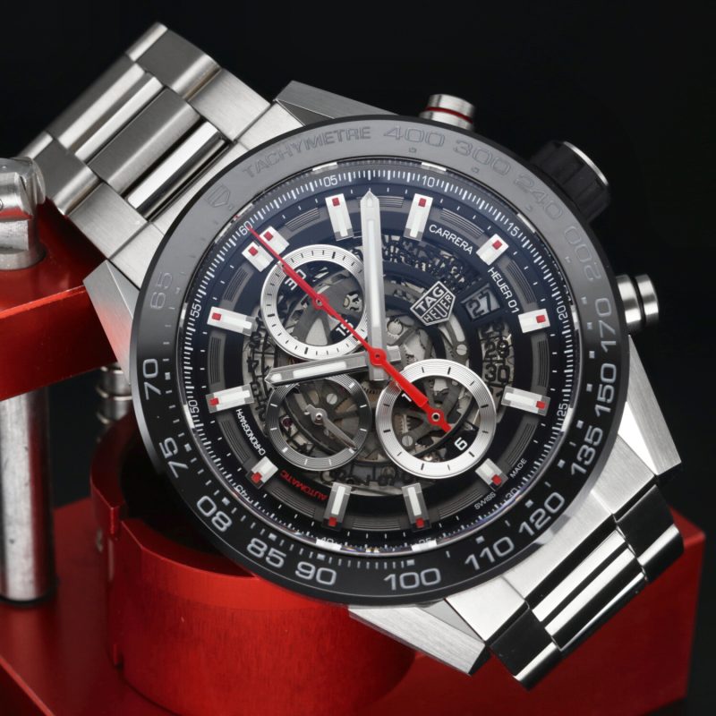 2017 TAG Heuer CAR2A1W.BA0703 Carrera Calibre Heuer 01 Automatico 45 mm. Full-set - immagine 5