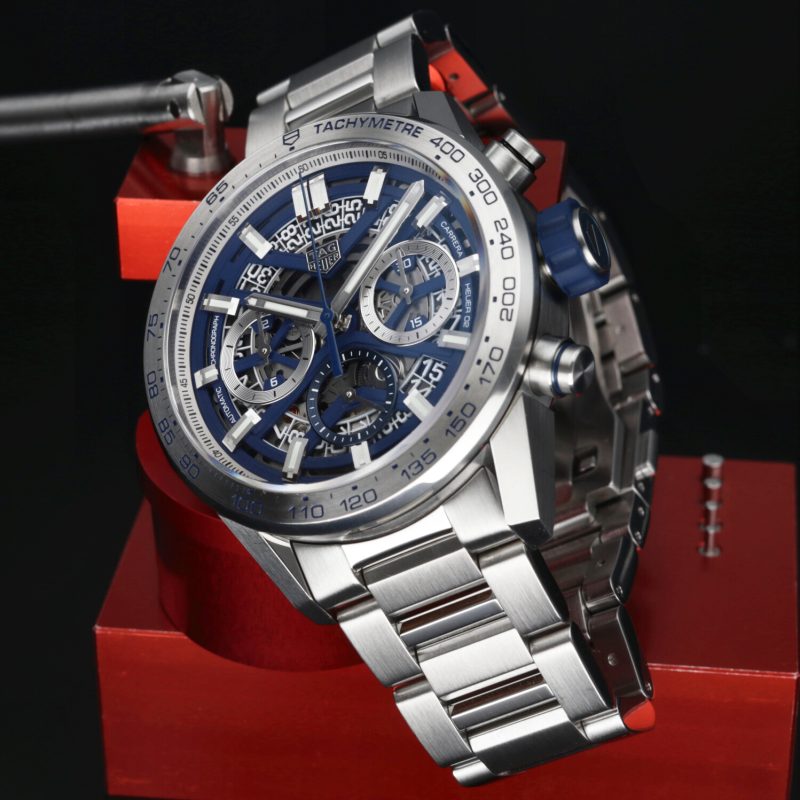 2020 TAG Heuer CBG2019.BA0662 Carrera Calibre Heuer 02 Blue Skeleton Japan Limited, Full-set - Image 7