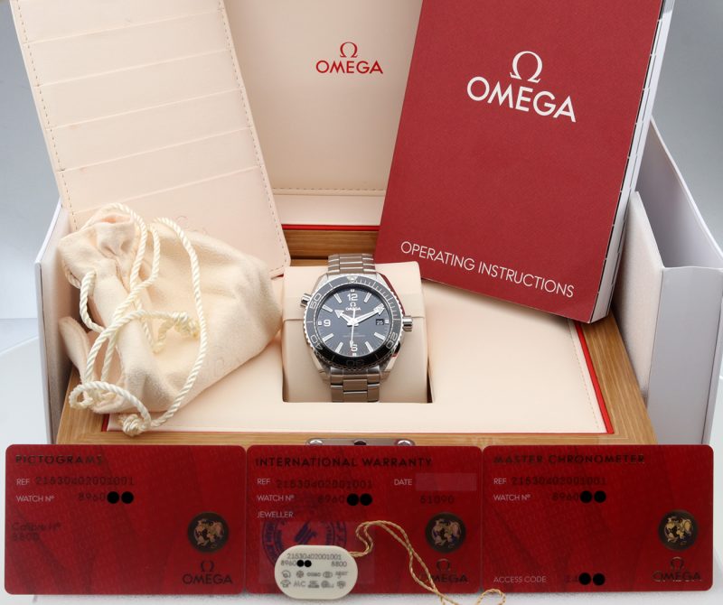 2021 ca. Nuovo, Mai Indossato, Omega 21530402001001 Seamaster Planet Ocean 600M Automatico 39,5mm Full set - immagine 17