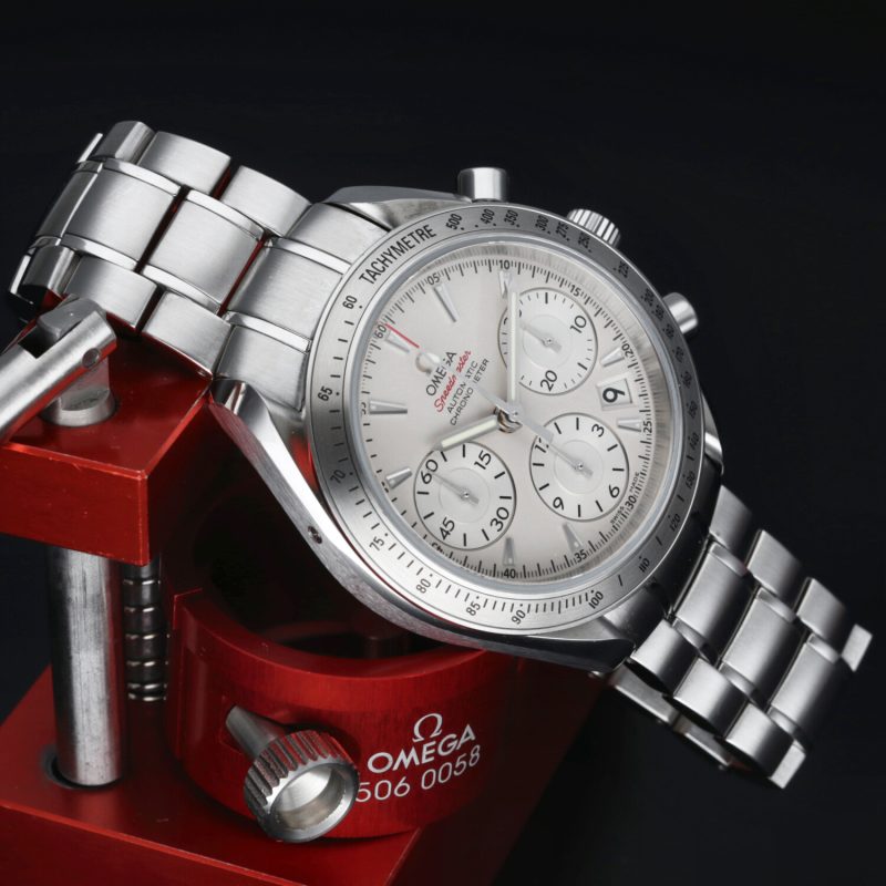 2010 ca. Mai Lucidato Omega 32310404002001 Speedmaster Date Chronometer 40 mm. - immagine 6