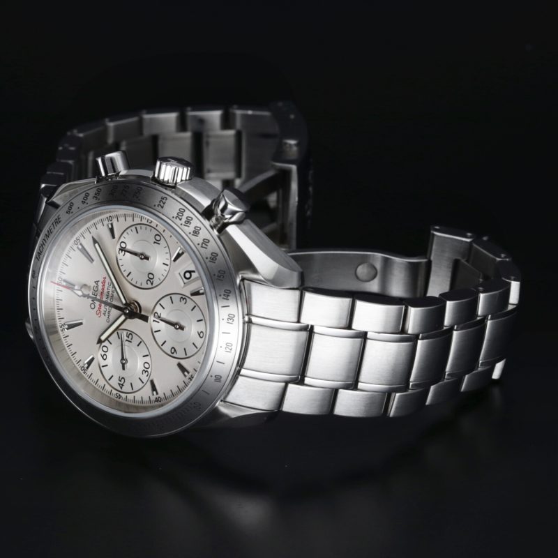 2010 ca. Mai Lucidato Omega 32310404002001 Speedmaster Date Chronometer 40 mm. - immagine 16