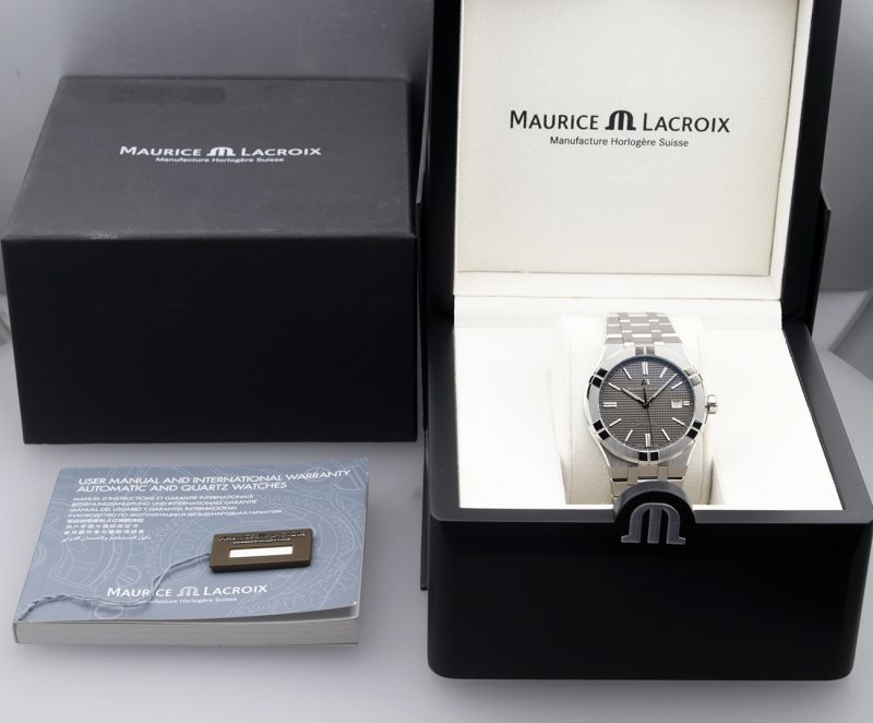 New, Unworn, Maurice Lacroix AI6008-SS002-230-1 Aikon Automatic 42 mm. Box and Papers - Image 16