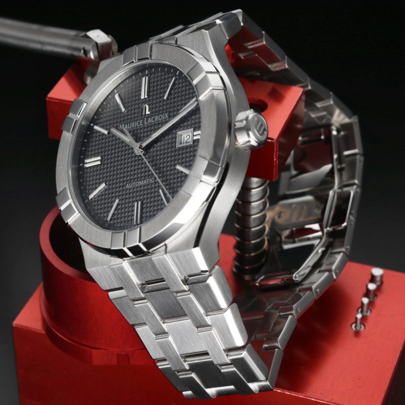 New, Unworn, Maurice Lacroix AI6008-SS002-230-1 Aikon Automatic 42 mm. Box and Papers - Image 6