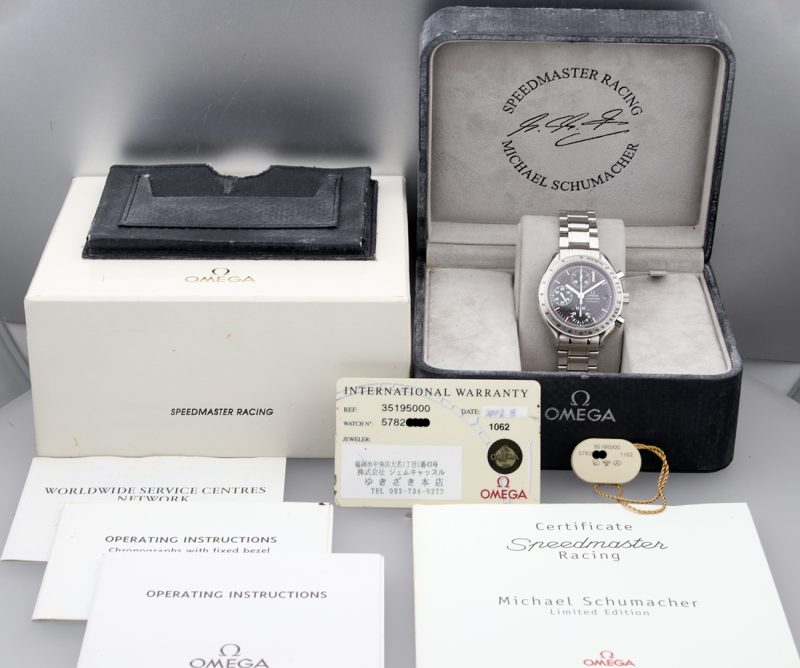 2002 Omega 35195000 Speedmaster Racing Automatic 39 mm. Schumacher Limited Edition, Full-set - Image 17