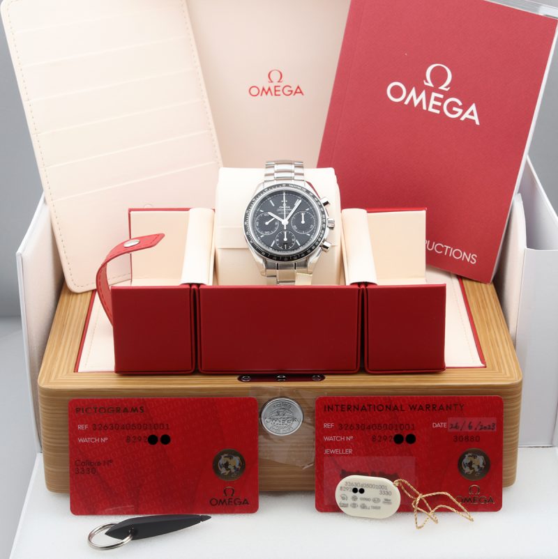 2023 Nuovo, Mai Indossato, Omega 32630405001001 Speedmaster Racing Co-Axial Chronograph 40mm. Full set - immagine 16