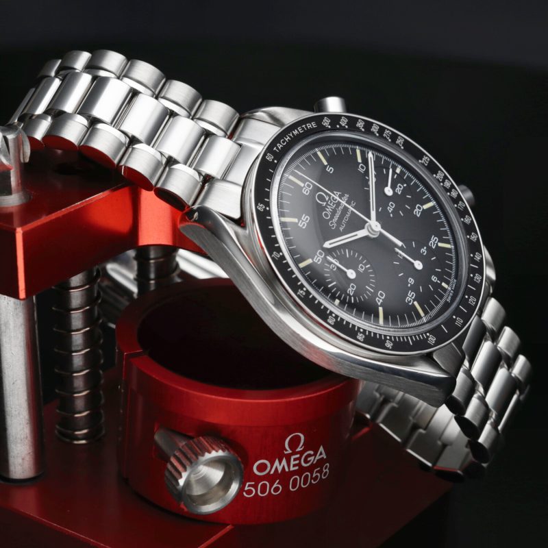 ca. 1993 Omega ref. 35105000 Speedmaster Automatic Reduced 39 mm. Box+Booklets+Card+Omega Serviced - Image 6