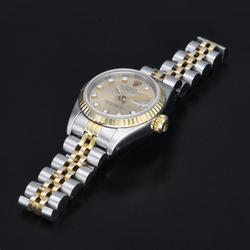 1988 Rolex Ladies Two Tone Datejust 79173 Automatic 26mm Champagne Diamond Dial, Super Full-set - Image 13