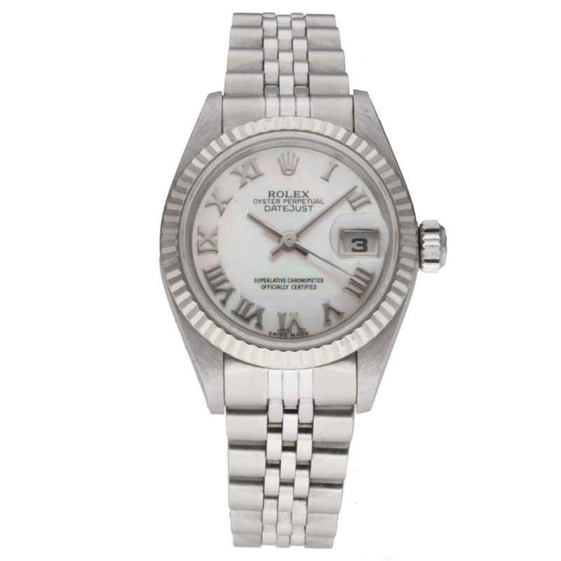 1999 Rolex Lady Datejust ref. 69174 Automatic 26 mm M-O-P Roman Dial with Box, Papers, Booklet, Hang-tag - Image 3